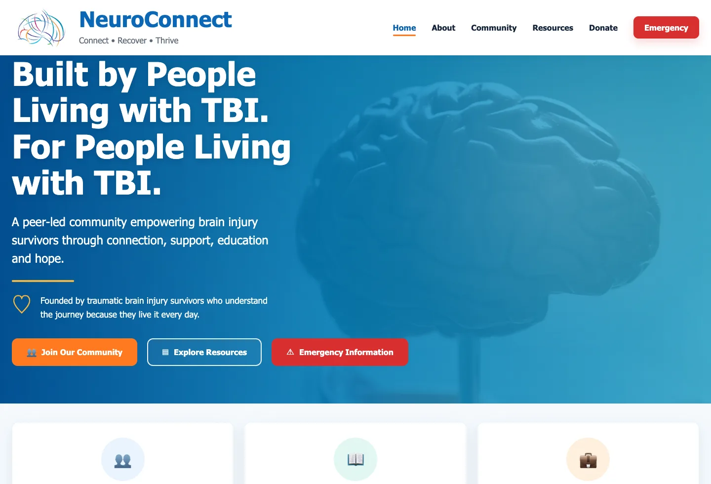 NeuroConnect website screenshot